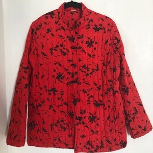 Vintage Quilted Jacekt with Mandarin Collar